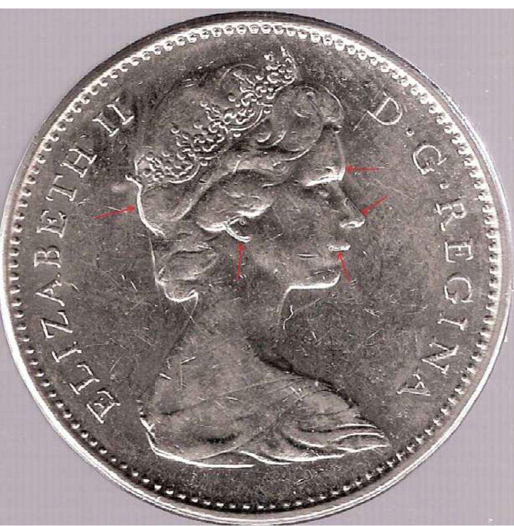 1970 Canadian Twenty Five Cent Nickel Quarter  coin collectible - Main Image 2