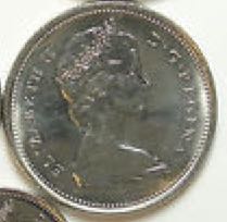 1971 Canadian Twenty Five Cent Nickel Quarter  coin collectible - Main Image 2