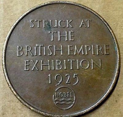 British Empire Exhibition - Nobel Industries Ltd Medal  coin collectible - Main Image 2