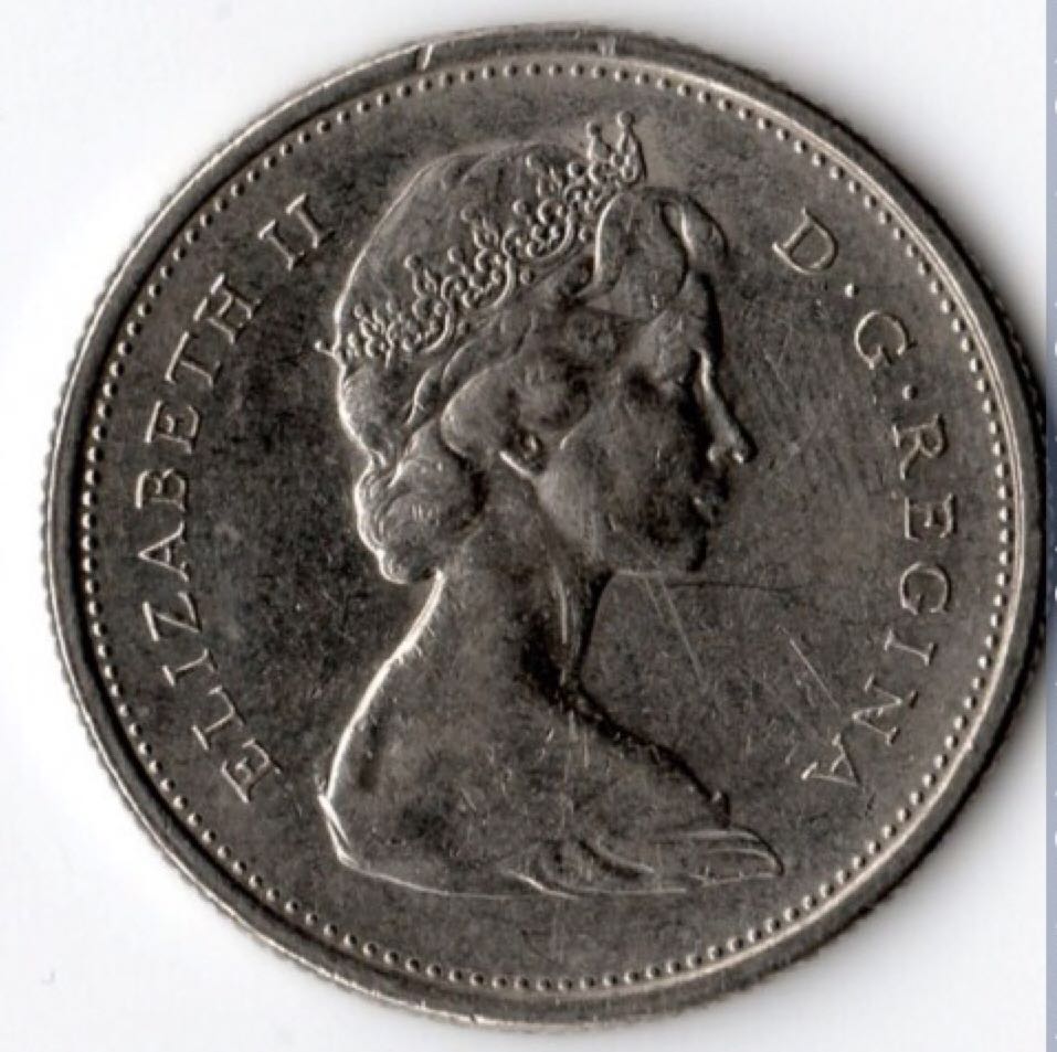 1976 Canadian Twenty Five Cent Nickel Quarter  coin collectible - Main Image 2