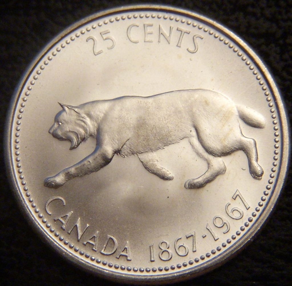 Canada - 25 Cents (bobcat)  coin collectible - Main Image 2