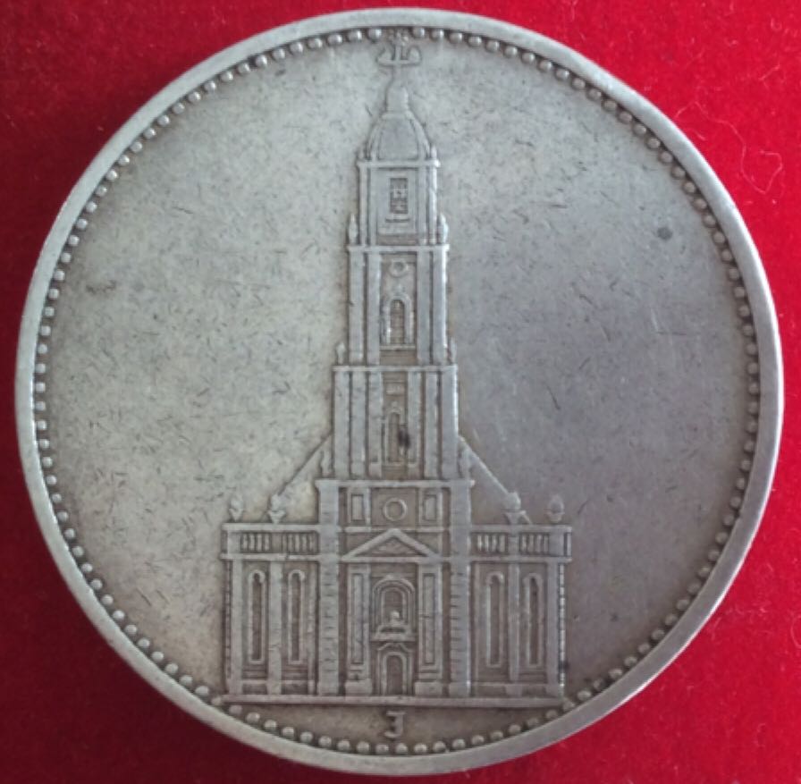 5 Reichsmark 1934J Church  coin collectible - Main Image 2