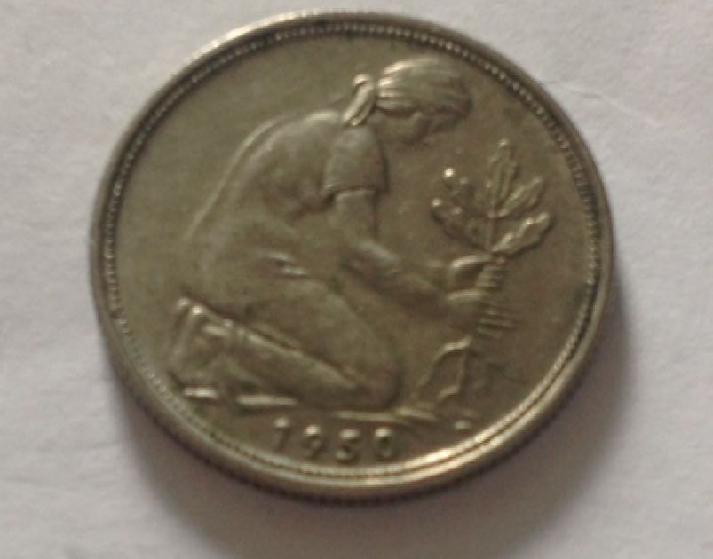 50 Pfenning   coin collectible - Main Image 2