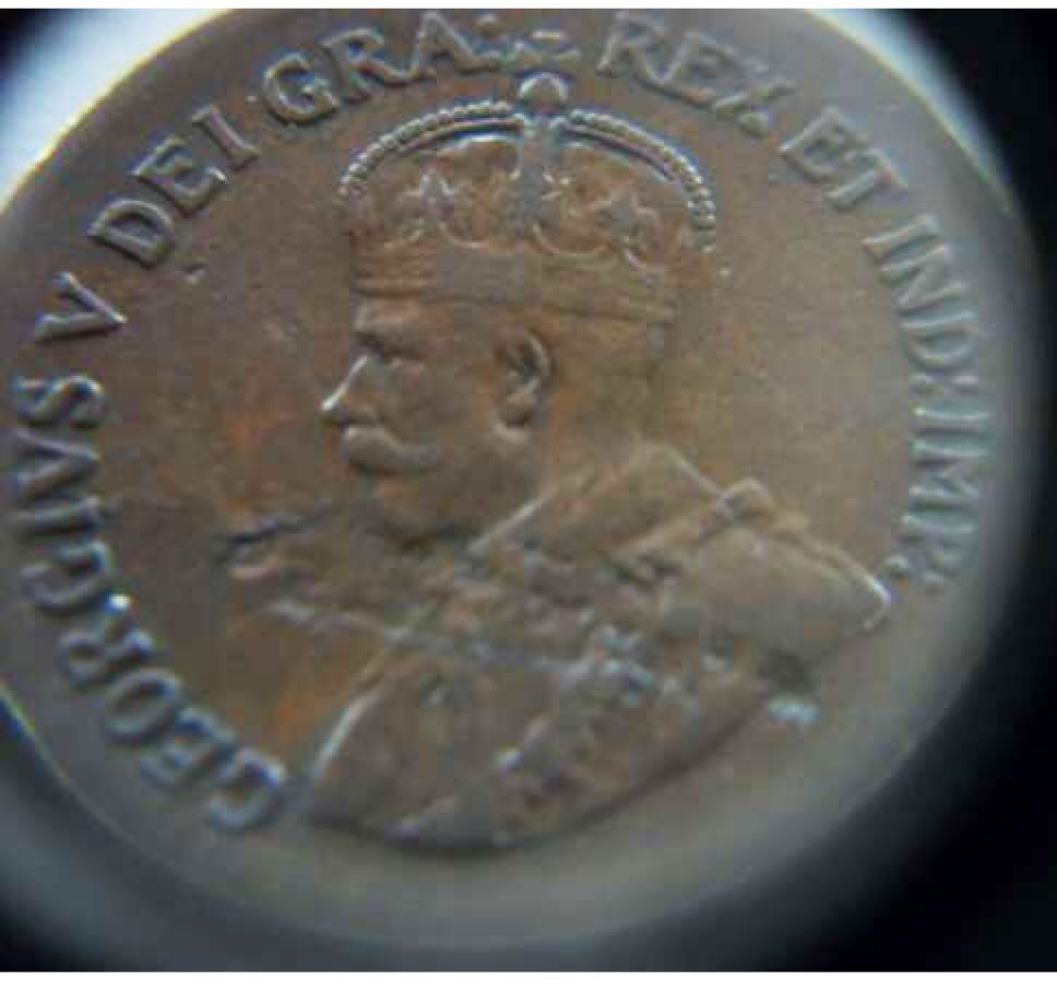 1935 Canadian One Penny Copper  coin collectible - Main Image 2