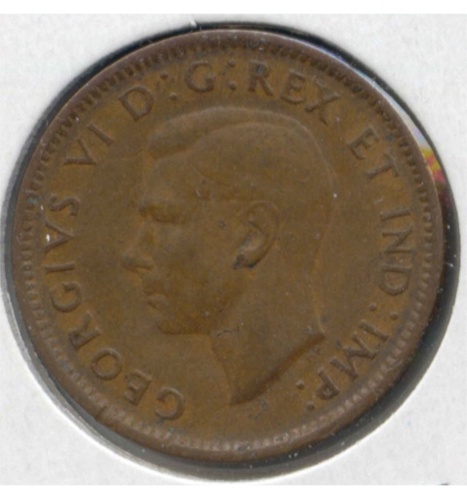 1941 Canadian Penny  coin collectible - Main Image 2