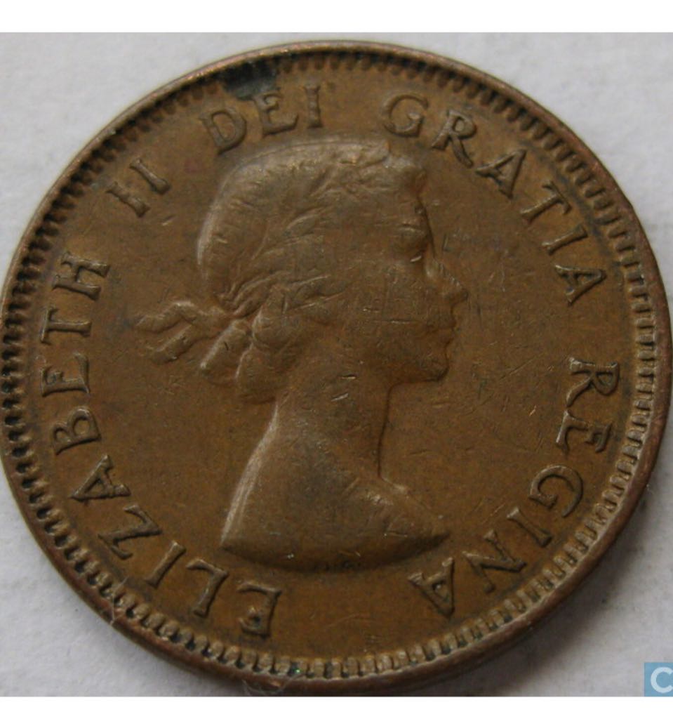 1953 Canadian One Cent Penny Copper NSF  coin collectible - Main Image 2