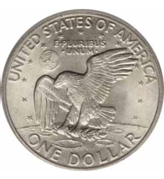 1971 Eisenhower Dollar D  coin collectible - Main Image 2