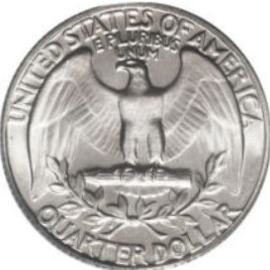 1965 George Washington Quarter Dollar  coin collectible - Main Image 2