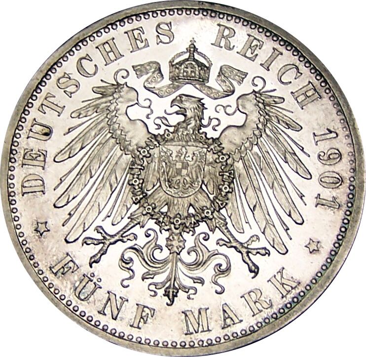 1901 Deutsches Reich  coin collectible - Main Image 2