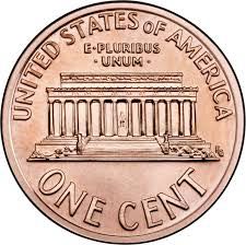 Small Cent - Lincoln Memorial Reverse  coin collectible - Main Image 2