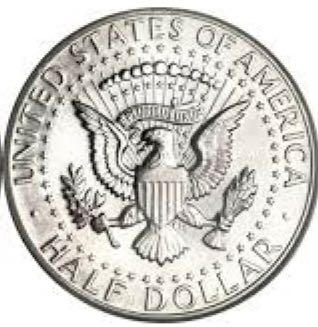 Half Dollar - Kennedy, 90% Silver  coin collectible - Main Image 2