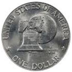 Large Dollar - Eisenhower Clad Bicentennial Reverse, Type II  coin collectible - Main Image 2
