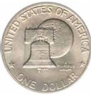 Large Dollar - Eisenhower Silver Bicentennial Reverse  coin collectible - Main Image 2