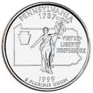 Quarter - Washington Pennsylvania Reverse  coin collectible - Main Image 2