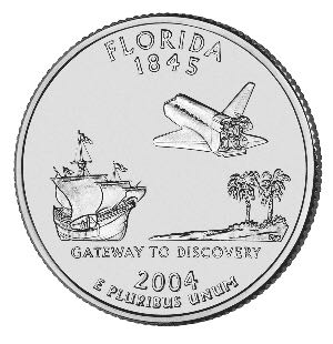 Quarter - Washington Florida Reverse  coin collectible - Main Image 2