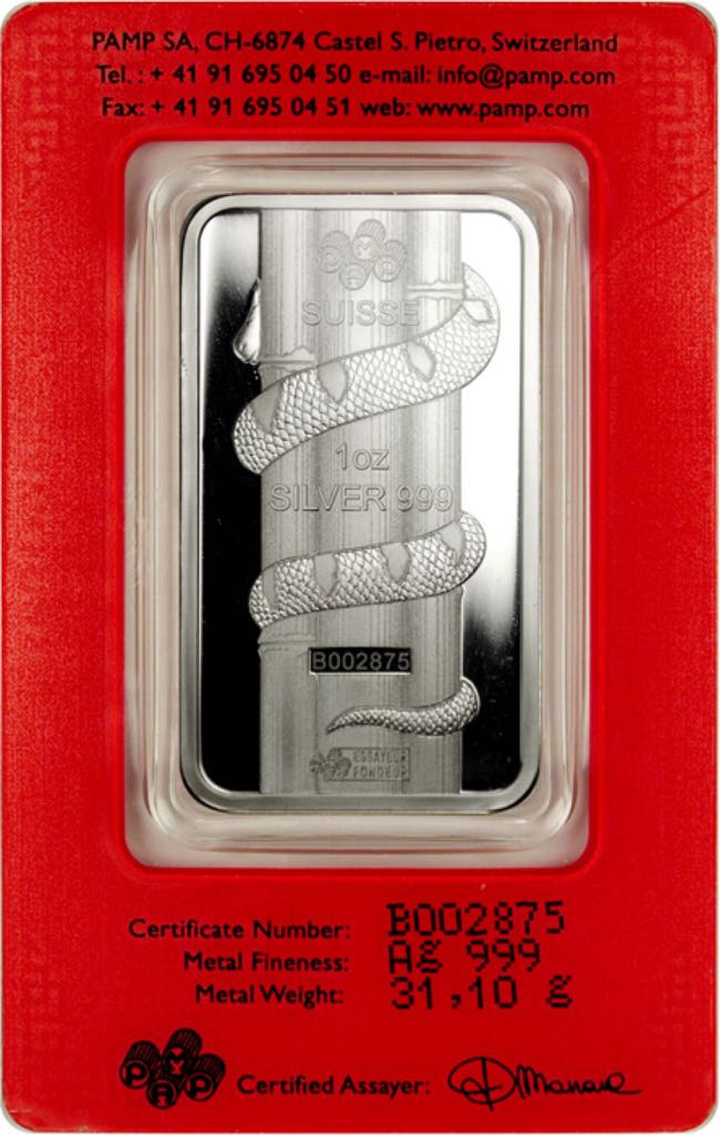 Pamp Suisse 2013 Lunar Snake  coin collectible - Main Image 2