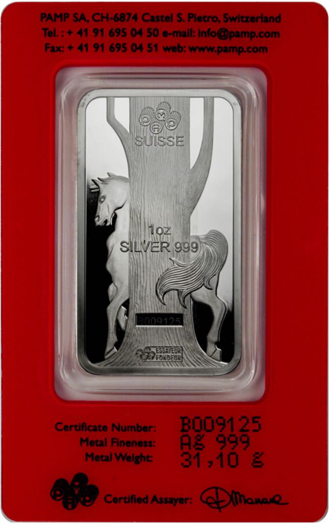 PAMP Suisse 2014 Lunar Horse  coin collectible - Main Image 2