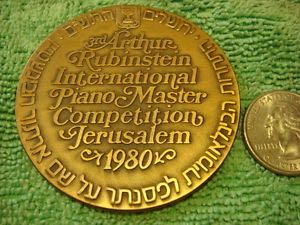3rd Arthur Rubinstein Piano Competition Medal  coin collectible - Main Image 2