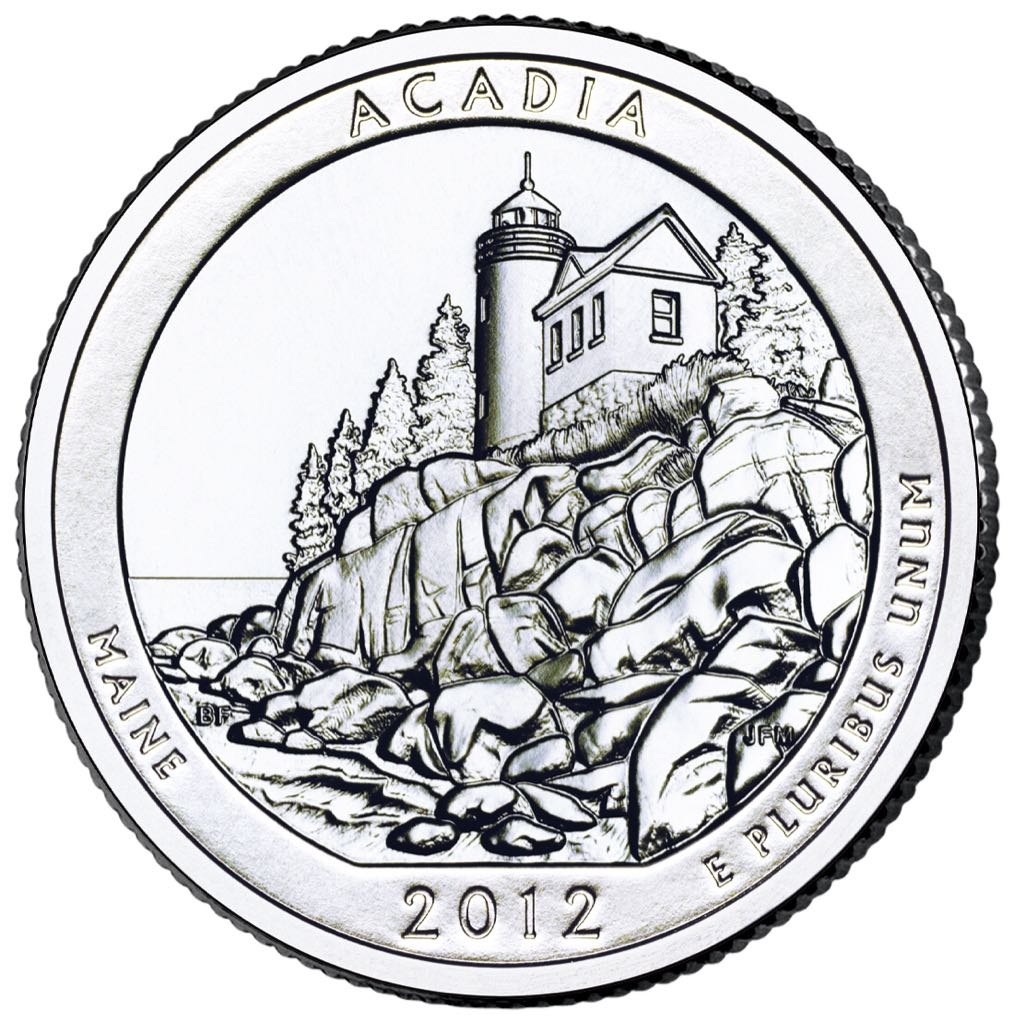 2012 Acadia National Park Quarter  coin collectible - Main Image 2