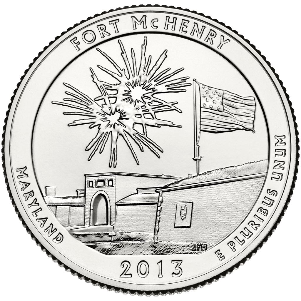 2013 Fort McHenry Quarter (Need D)  coin collectible - Main Image 2