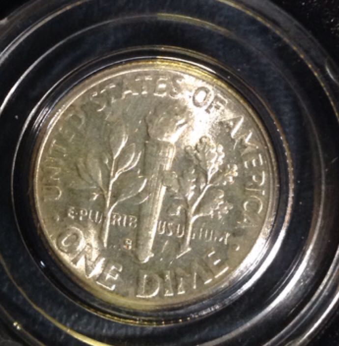 1949 S Roosevelt Dime  coin collectible - Main Image 2