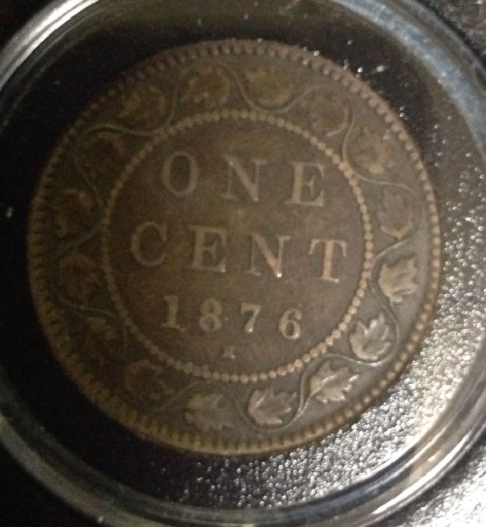 1876 Canada 1 Cent  coin collectible - Main Image 2