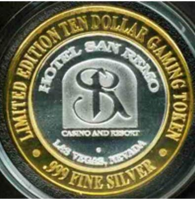 Gaming Token Hotel San Remo  coin collectible - Main Image 2