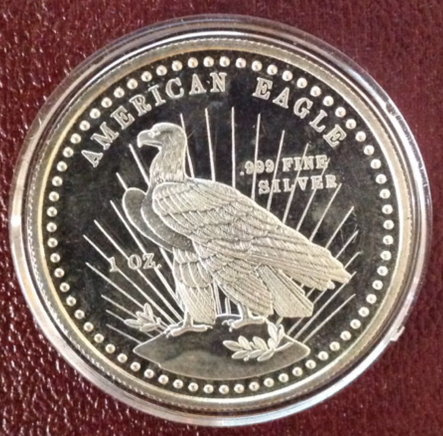 Silver American Eagle Round  coin collectible - Main Image 2