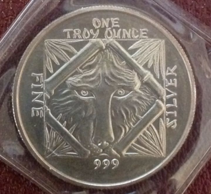 Silver Panda Round  coin collectible - Main Image 2