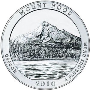 America The Beautiful 5 Oz Mt Hood  coin collectible - Main Image 2