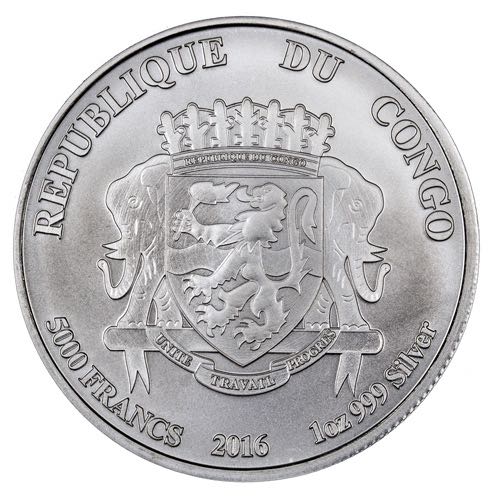 Republic Of Congo African Lion  coin collectible - Main Image 2