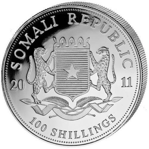 Somalia Elephant  coin collectible - Main Image 2
