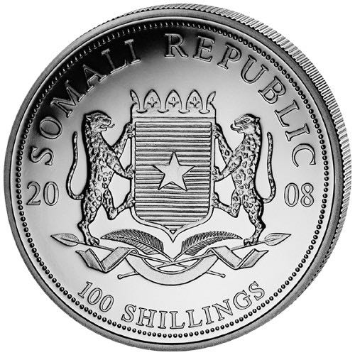 Somalia Elephant  coin collectible - Main Image 2