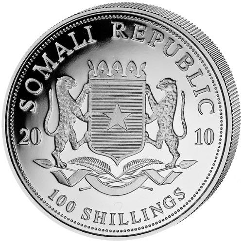 Somalia Elephant  coin collectible - Main Image 2