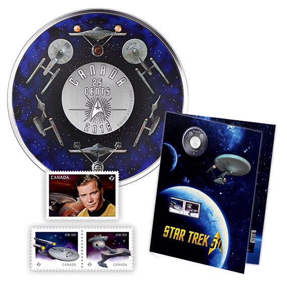 Star Trek stamp And coin set coin collectible - Main Image 1