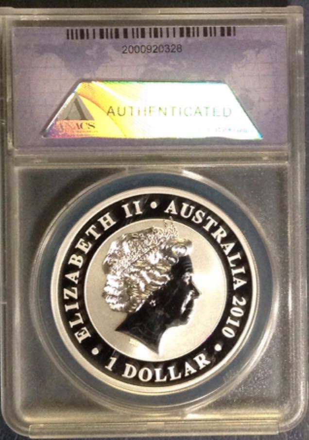2010 Australia 1oz Silver Koala MS70   coin collectible - Main Image 2