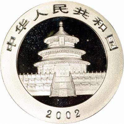2002 1oz Silver Chinese Panda  coin collectible - Main Image 2