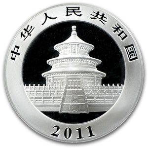 2011 1oz Silver Chinese Panda  coin collectible - Main Image 2