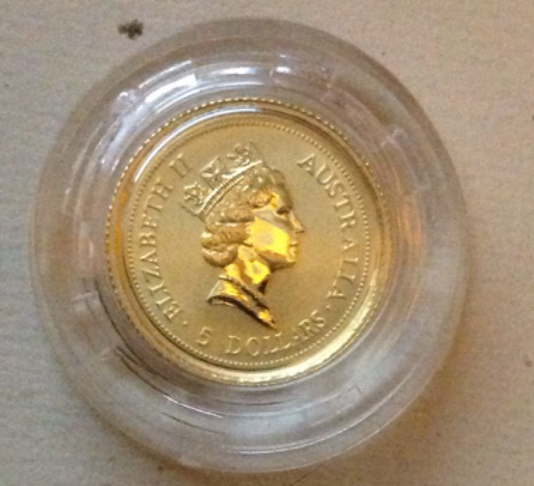 1995 $5 Australia Nugget  coin collectible - Main Image 2