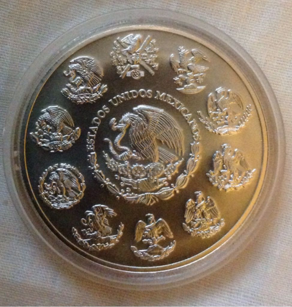 Mexico Libertad 2oz BU  coin collectible - Main Image 2