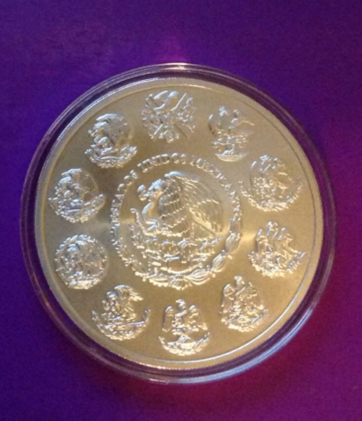 Mexico Libertad 5oz BU  coin collectible - Main Image 2