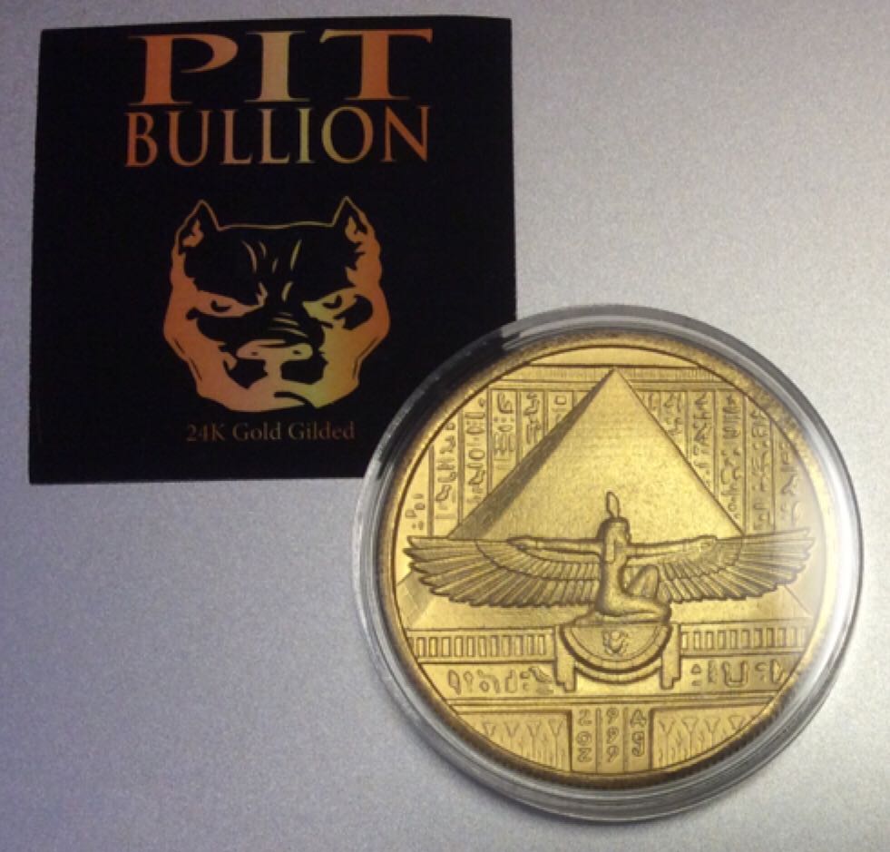 Egyptian Gods #1 Cleopatra Gilded  coin collectible - Main Image 2
