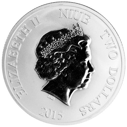 Niue $2 Hawksbill Turtle 2015  coin collectible - Main Image 2