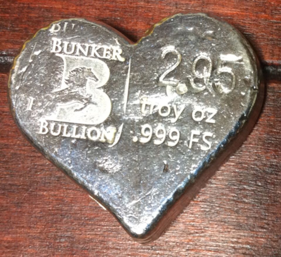 Bunker Bullion Heart  coin collectible - Main Image 2
