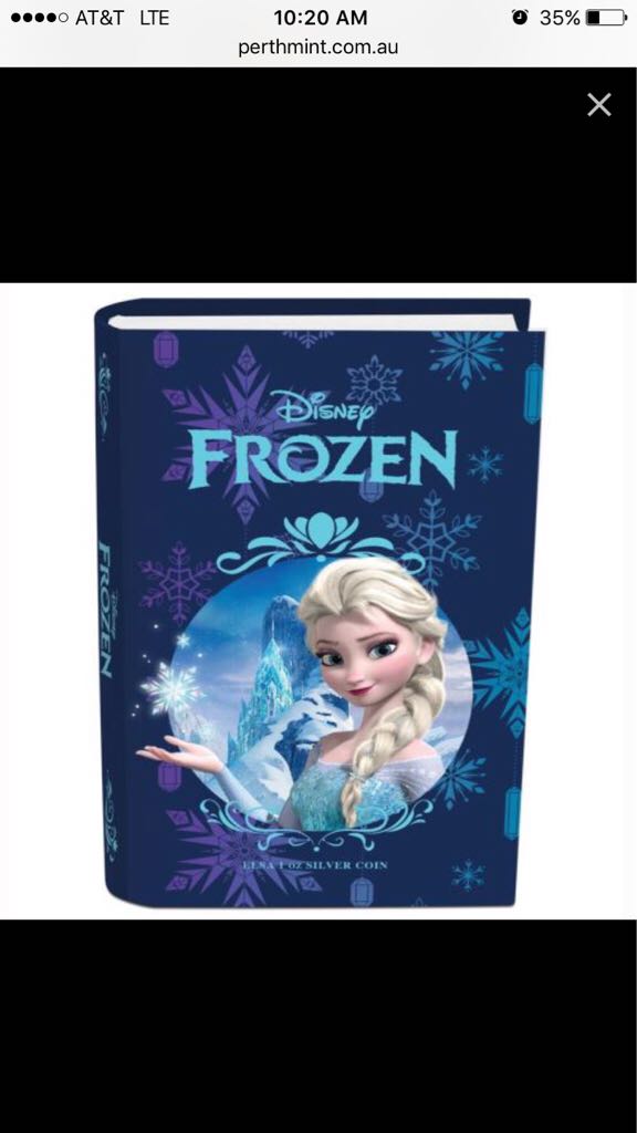 Disney Frozen - Elsa 1oz Silver Proof Coin   coin collectible - Main Image 2