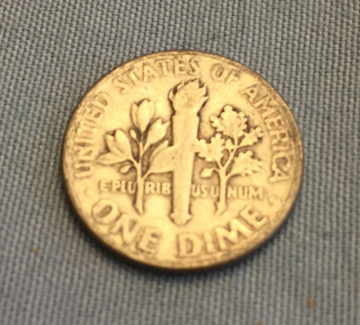 1947 Roosevelt Dime  coin collectible - Main Image 2