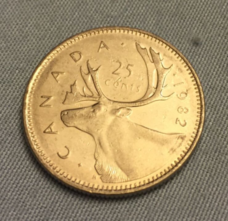 1982 Canadian Quarter  coin collectible - Main Image 2