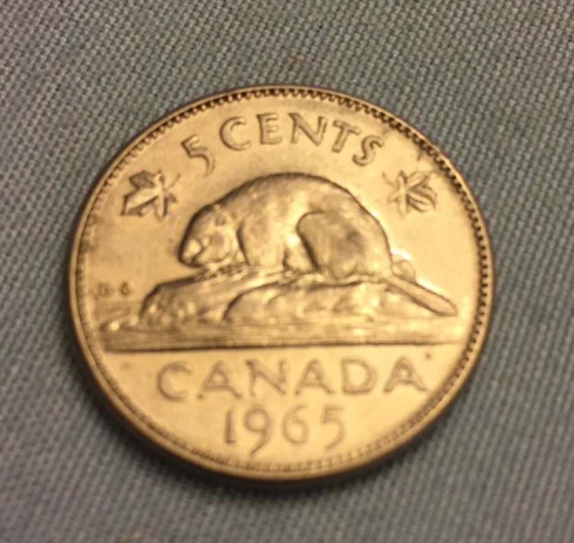 1965 Canadian Nickel  coin collectible - Main Image 2