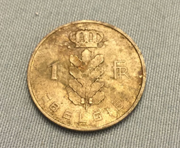 1960 Belgium 1 Franc  coin collectible - Main Image 2