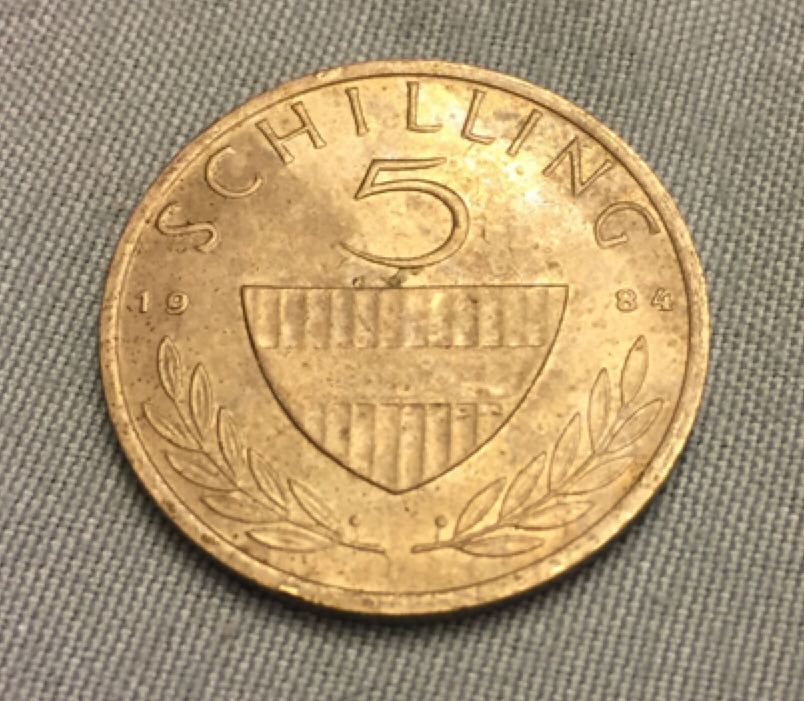 1984 Australian 5 Schilling  coin collectible - Main Image 2